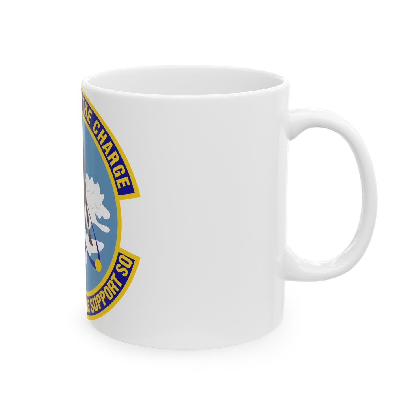 332d Expeditionary Operations Support Squadron (U.S. Air Force) White Coffee Mug-The Sticker Space