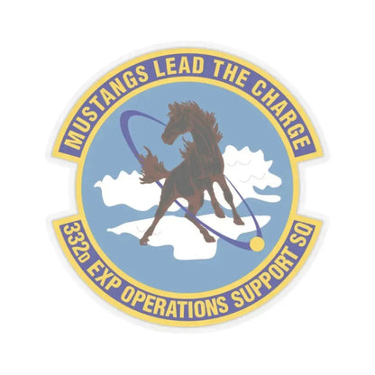 332d Expeditionary Operations Support Squadron (U.S. Air Force) STICKER Vinyl Kiss-Cut Decal 2 Inch Transparent - The Sticker Space
