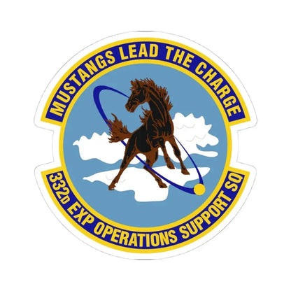 332d Expeditionary Operations Support Squadron (U.S. Air Force) STICKER Vinyl Kiss-Cut Decal 4 Inch White - The Sticker Space