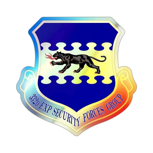 332d Expeditionary Security Forces Group (U.S. Air Force) Holographic STICKER Die-Cut Vinyl Decal 6 Inch Holographic - The Sticker Space