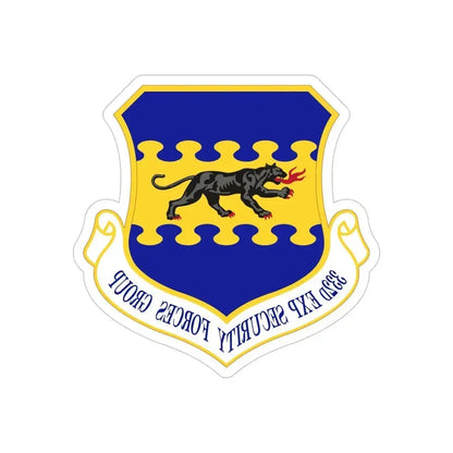 332d Expeditionary Security Forces Group (U.S. Air Force) REVERSE PRINT Transparent Die-Cut STICKER 5 Inch Die-Cut Transparent - The Sticker Space