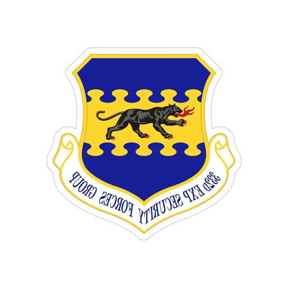 332d Expeditionary Security Forces Group (U.S. Air Force) REVERSE PRINT Transparent Die-Cut STICKER - The Sticker Space