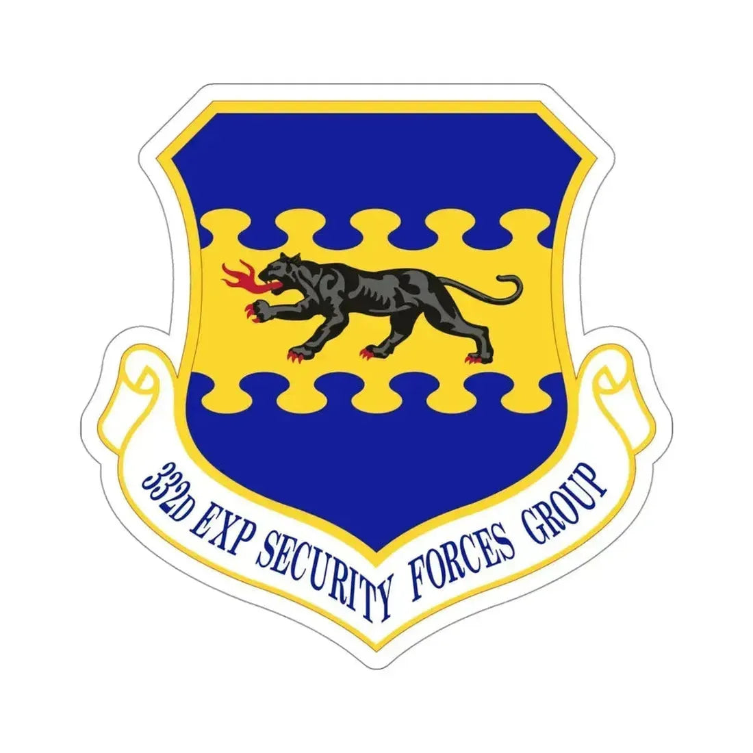 332d Expeditionary Security Forces Group (U.S. Air Force) STICKER Vinyl Die-Cut Decal 4 Inch - The Sticker Space