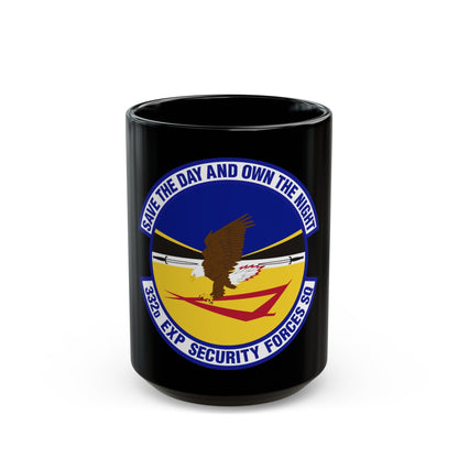 332d Expeditionary Security Forces Squadron (U.S. Air Force) Black Coffee Mug-15oz-The Sticker Space