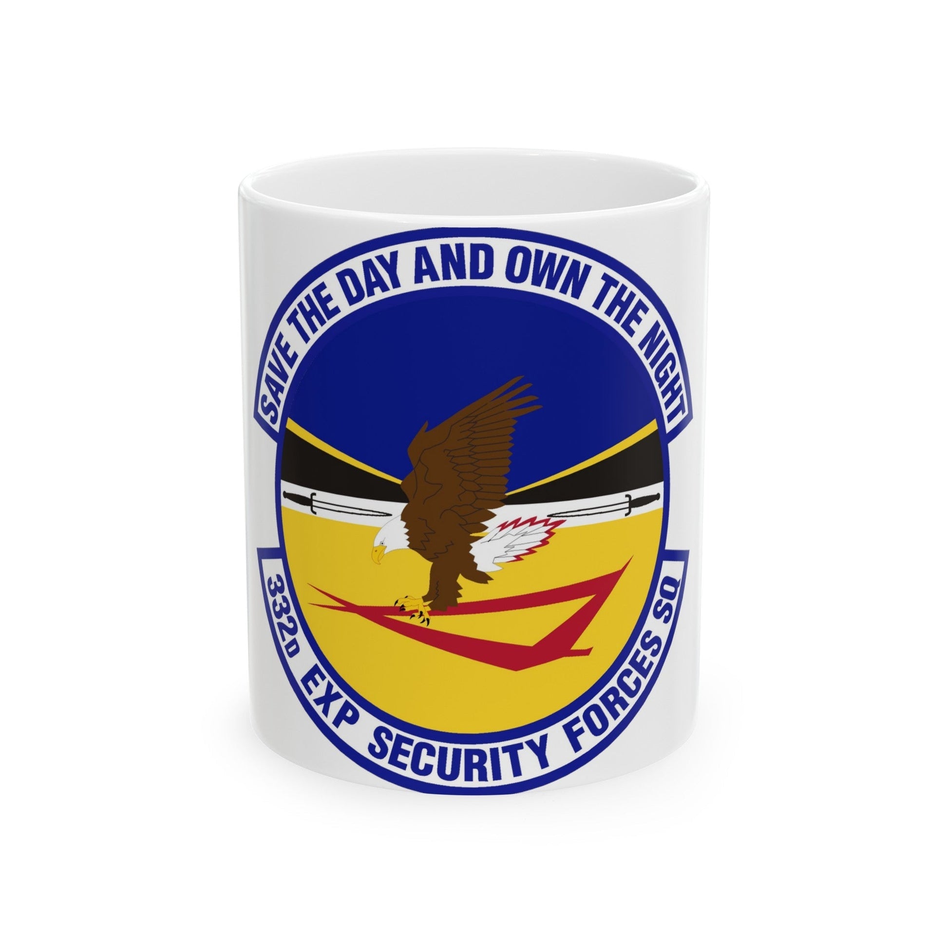 332d Expeditionary Security Forces Squadron (U.S. Air Force) White Coffee Mug-11oz-The Sticker Space