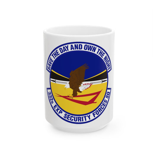 332d Expeditionary Security Forces Squadron (U.S. Air Force) White Coffee Mug-15oz-The Sticker Space