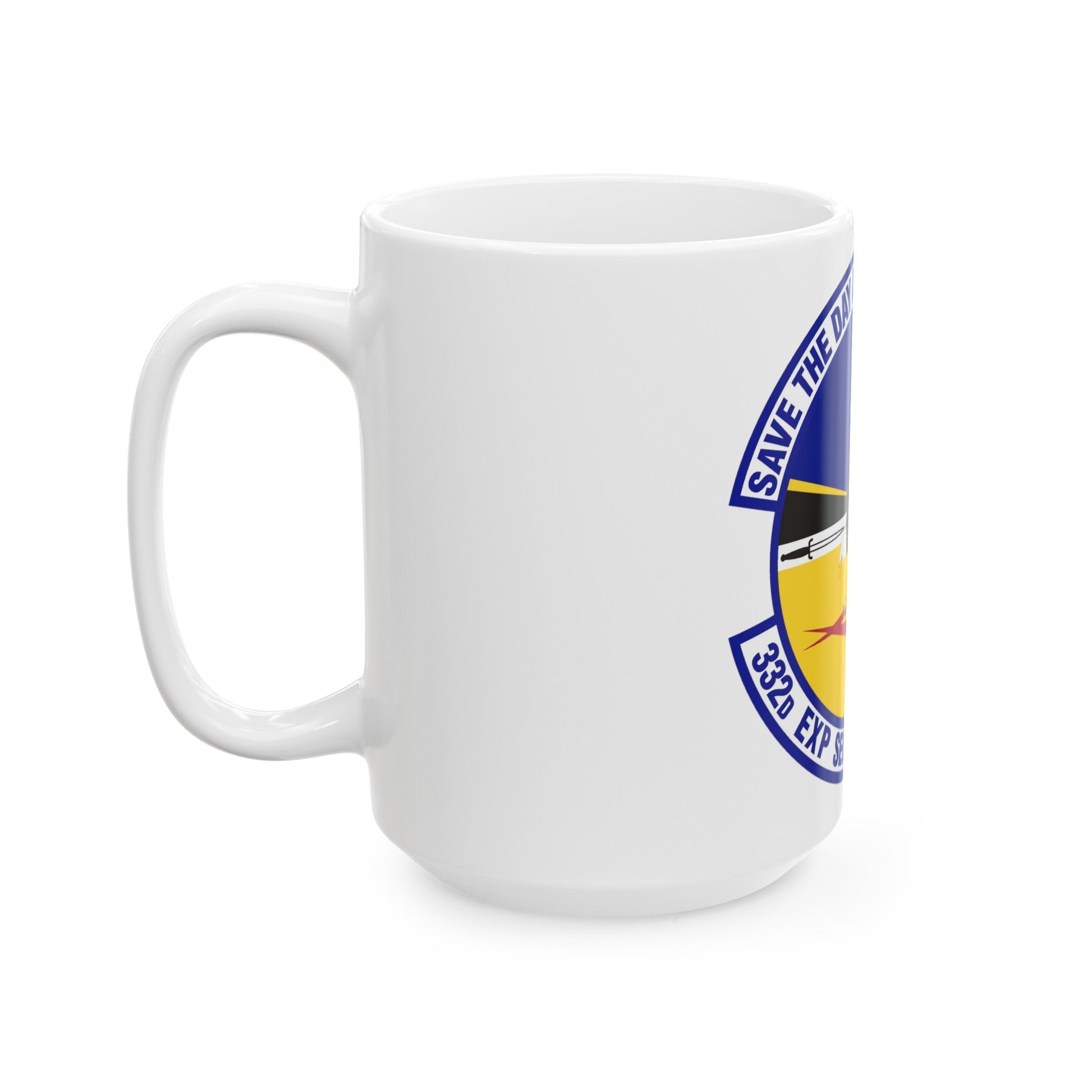 332d Expeditionary Security Forces Squadron (U.S. Air Force) White Coffee Mug-The Sticker Space