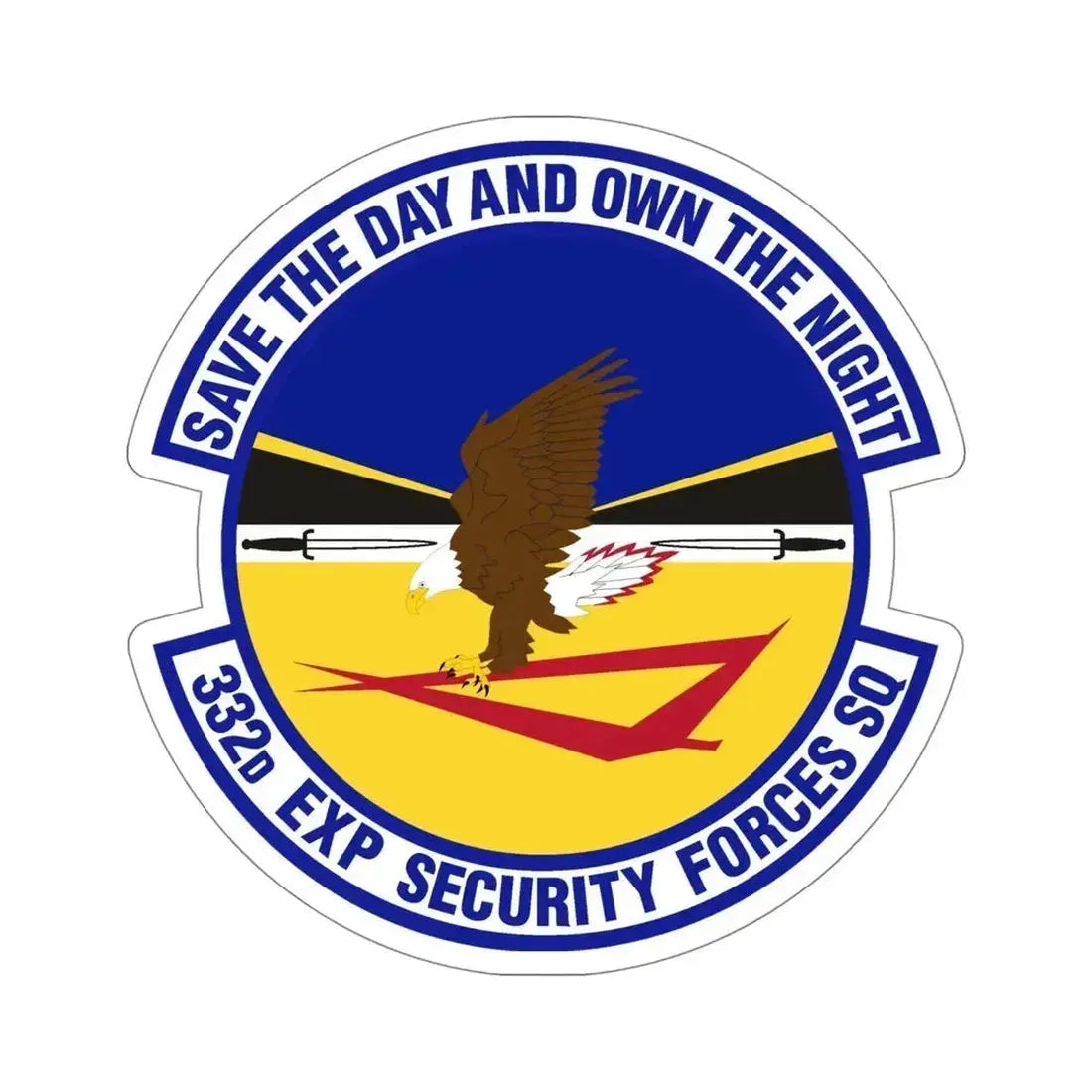 332d Expeditionary Security Forces Squadron (U.S. Air Force) STICKER Vinyl Die-Cut Decal 5 Inch - The Sticker Space