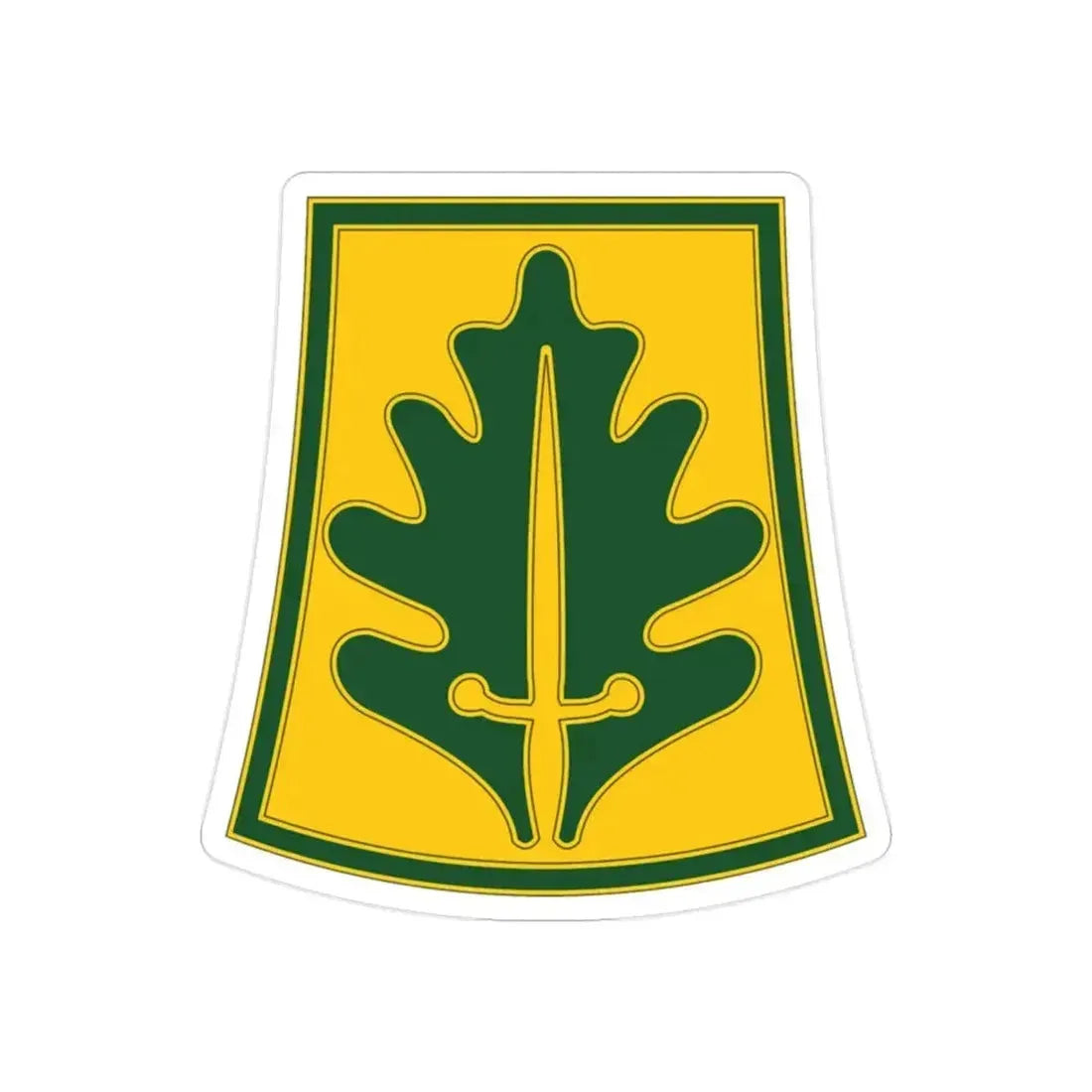 333 Military Police Brigade (U.S. Army) REVERSE PRINT Transparent Die-Cut STICKER 2 Inch Die-Cut Transparent - The Sticker Space