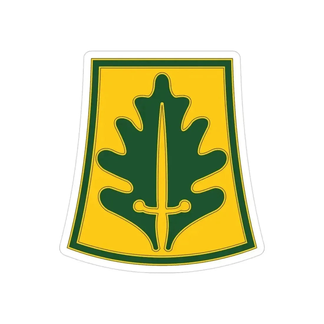 333 Military Police Brigade (U.S. Army) REVERSE PRINT Transparent Die-Cut STICKER 3 Inch Die-Cut Transparent - The Sticker Space