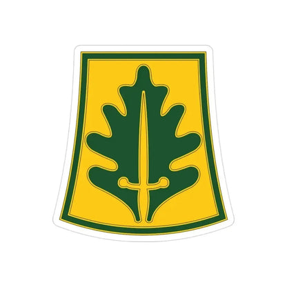 333 Military Police Brigade (U.S. Army) REVERSE PRINT Transparent Die-Cut STICKER 3 Inch Die-Cut Transparent - The Sticker Space