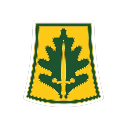 333 Military Police Brigade (U.S. Army) REVERSE PRINT Transparent Die-Cut STICKER 4 Inch Die-Cut Transparent - The Sticker Space