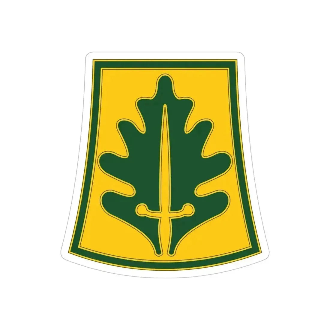 333 Military Police Brigade (U.S. Army) REVERSE PRINT Transparent Die-Cut STICKER 5 Inch Die-Cut Transparent - The Sticker Space