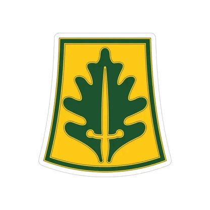 333 Military Police Brigade (U.S. Army) REVERSE PRINT Transparent Die-Cut STICKER 5 Inch Die-Cut Transparent - The Sticker Space