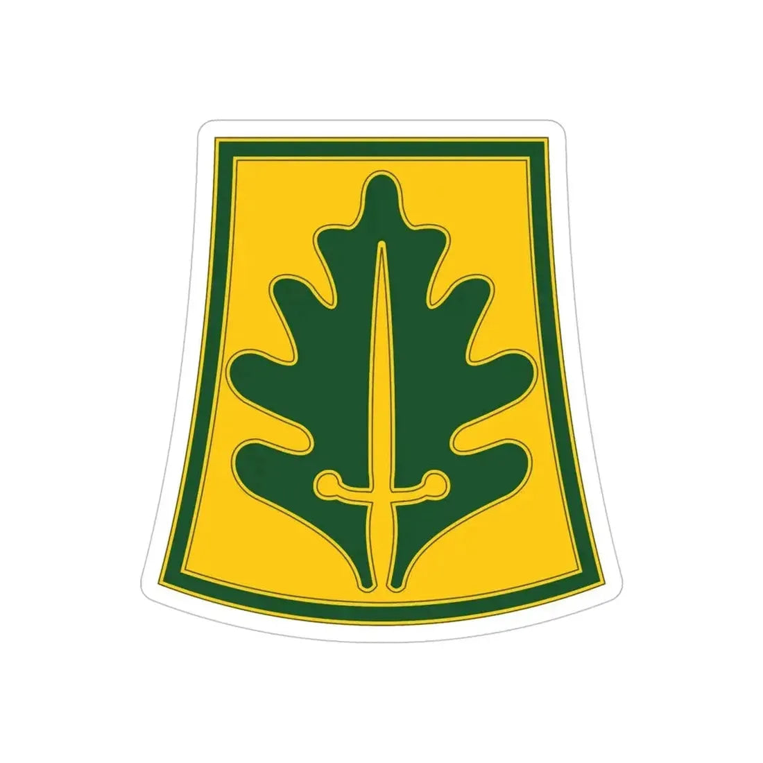 333 Military Police Brigade (U.S. Army) REVERSE PRINT Transparent Die-Cut STICKER - The Sticker Space