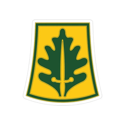 333 Military Police Brigade (U.S. Army) REVERSE PRINT Transparent Die-Cut STICKER - The Sticker Space