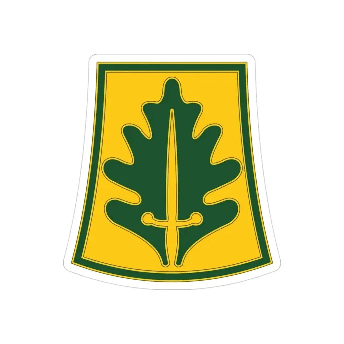 333 Military Police Brigade (U.S. Army) REVERSE PRINT Transparent Die-Cut STICKER - The Sticker Space