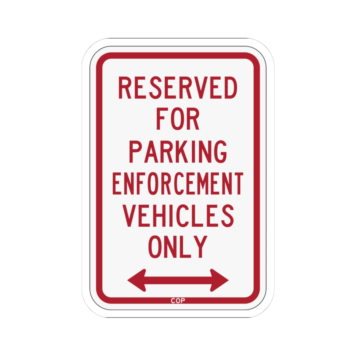 PBOT Road sign P4100D (Oregon) (Road Sign) STICKER Vinyl Kiss-Cut Decal