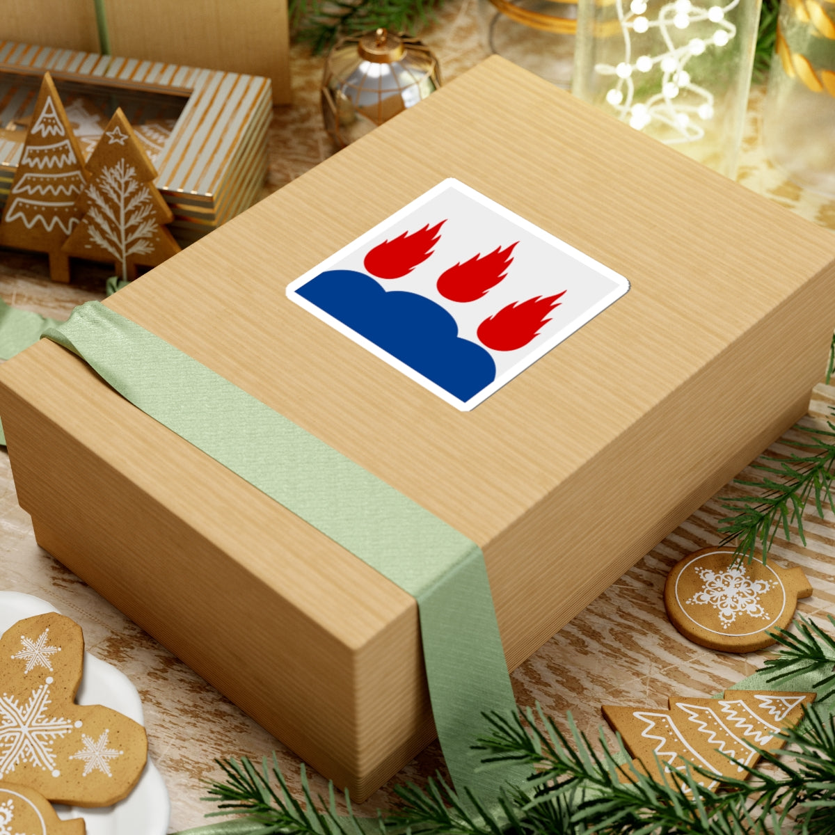 Vastmanlands lan vapenflagga (Sweden) STICKER Vinyl Kiss-Cut Decal