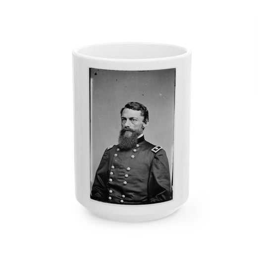 Portrait Of Maj. Gen. George Stoneman, Officer Of The Federal Army (U.S. Civil War) White Coffee Mug