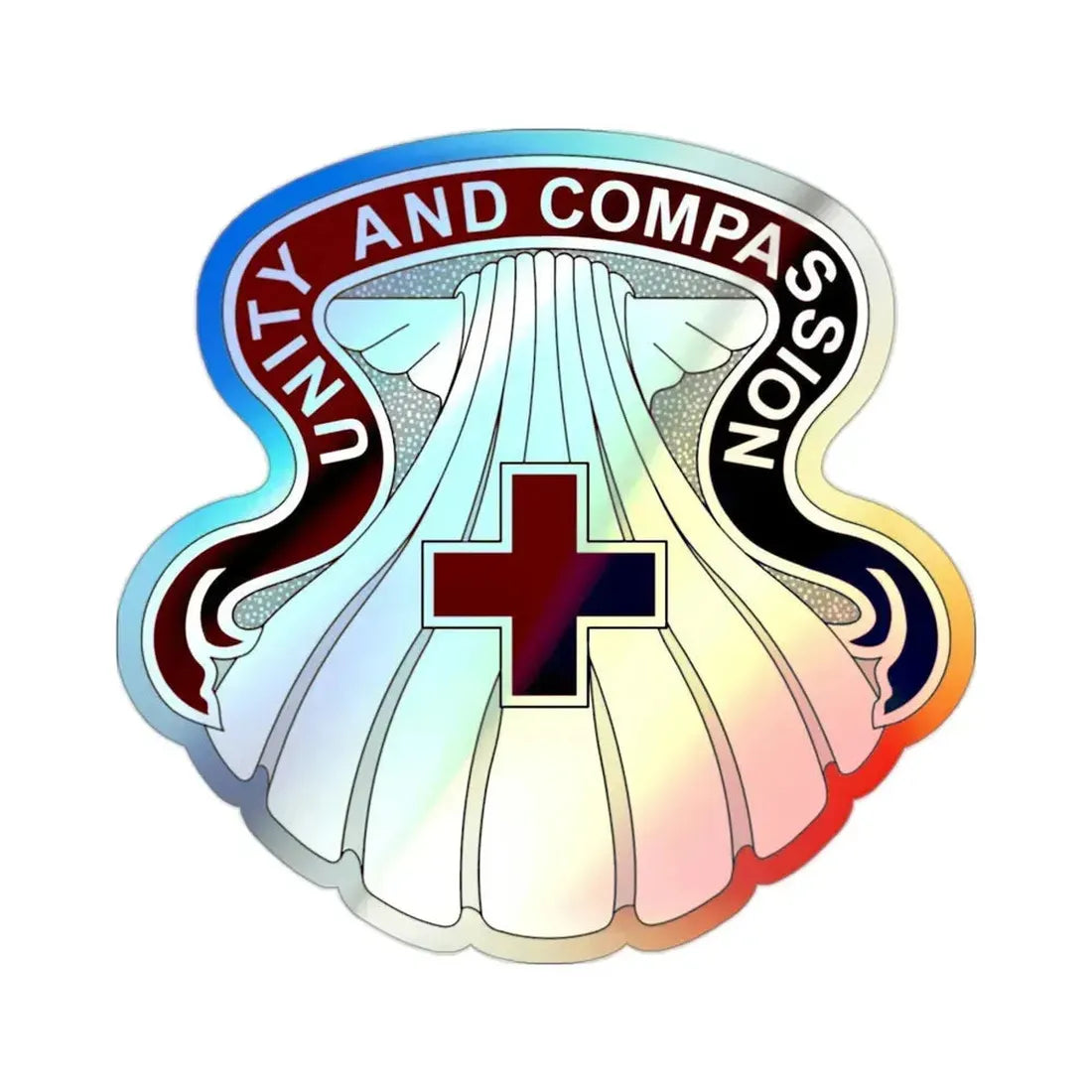 334 Medical Group (U.S. Army) Holographic STICKER Die-Cut Vinyl Decal 2 Inch Holographic - The Sticker Space