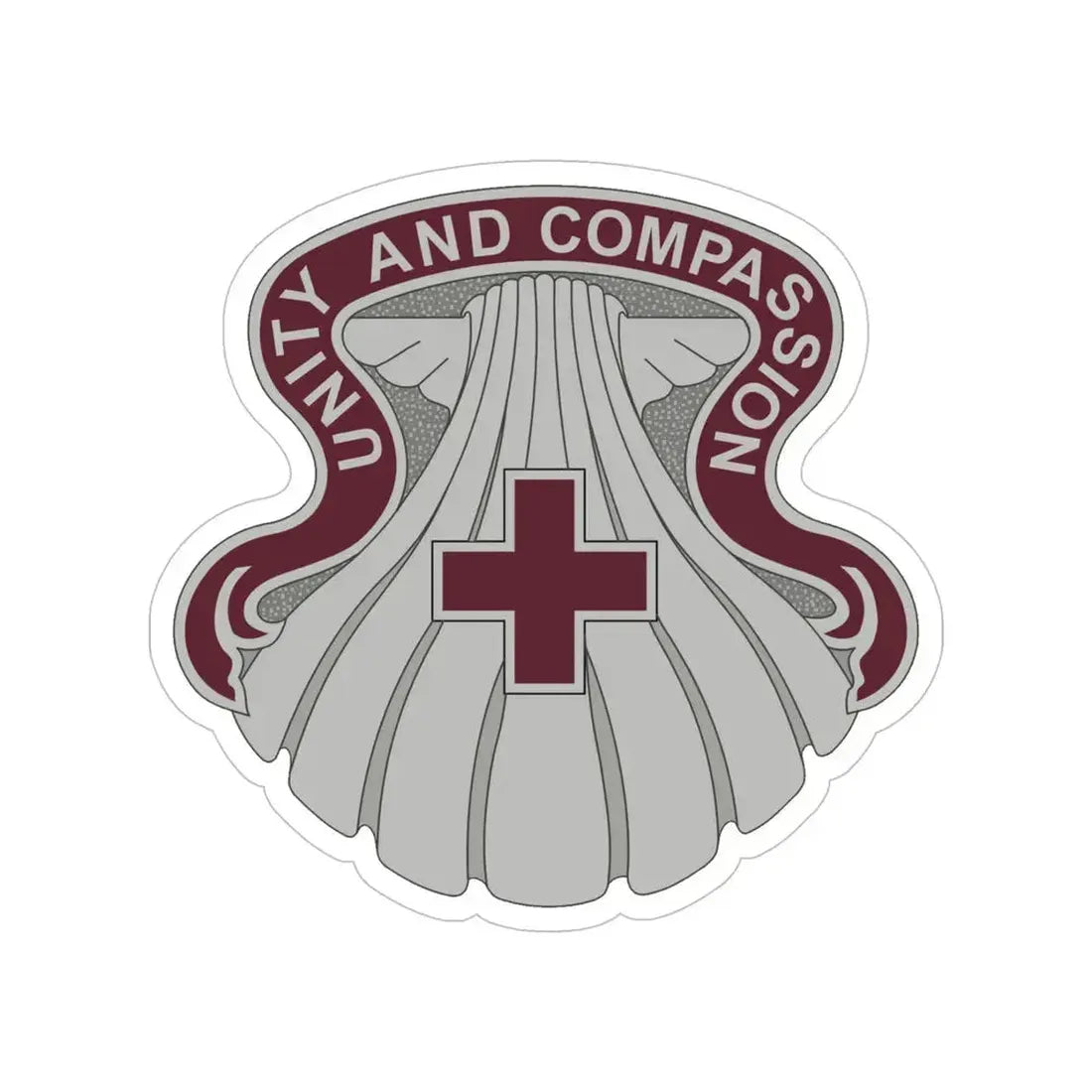 334 Medical Group (U.S. Army) Transparent STICKER Die-Cut Vinyl Decal 5 Inch - The Sticker Space