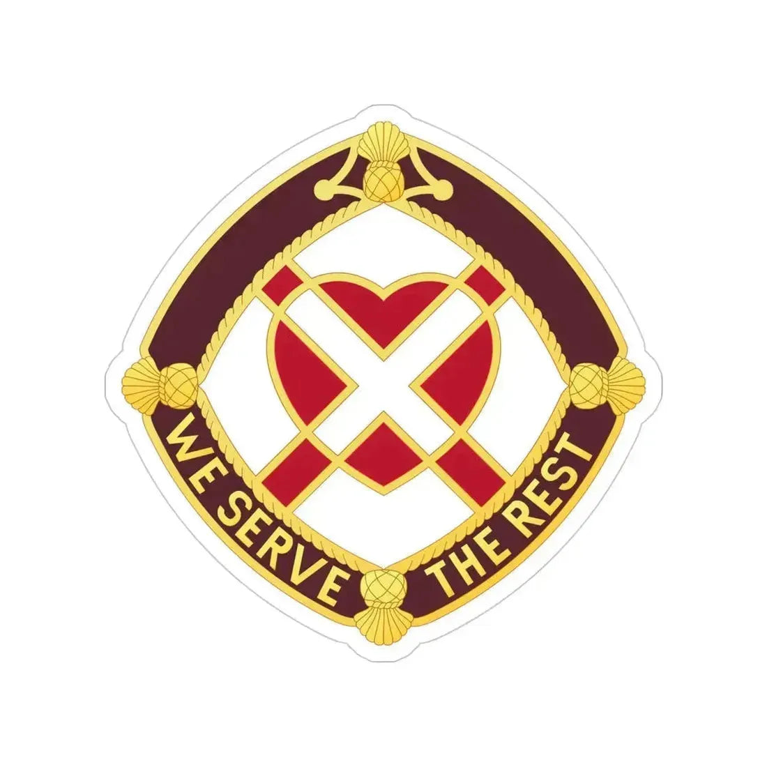 3343 US Hospital (U.S. Army) Transparent STICKER Die-Cut Vinyl Decal 4 Inch - The Sticker Space