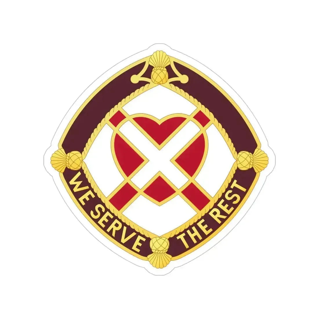 3343 US Hospital (U.S. Army) Transparent STICKER Die-Cut Vinyl Decal 5 Inch - The Sticker Space