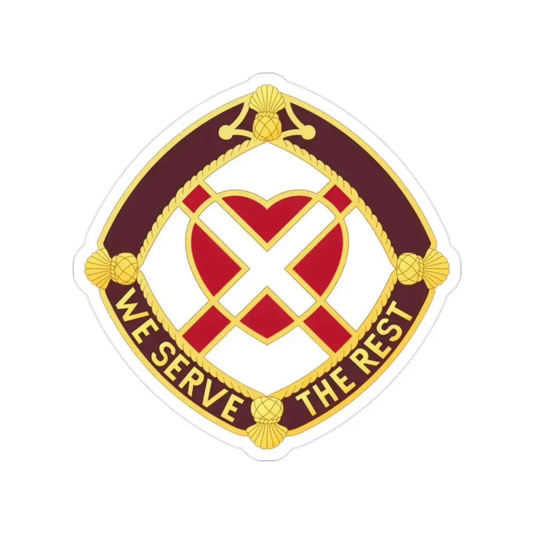 3343 US Hospital (U.S. Army) Transparent STICKER Die-Cut Vinyl Decal - The Sticker Space