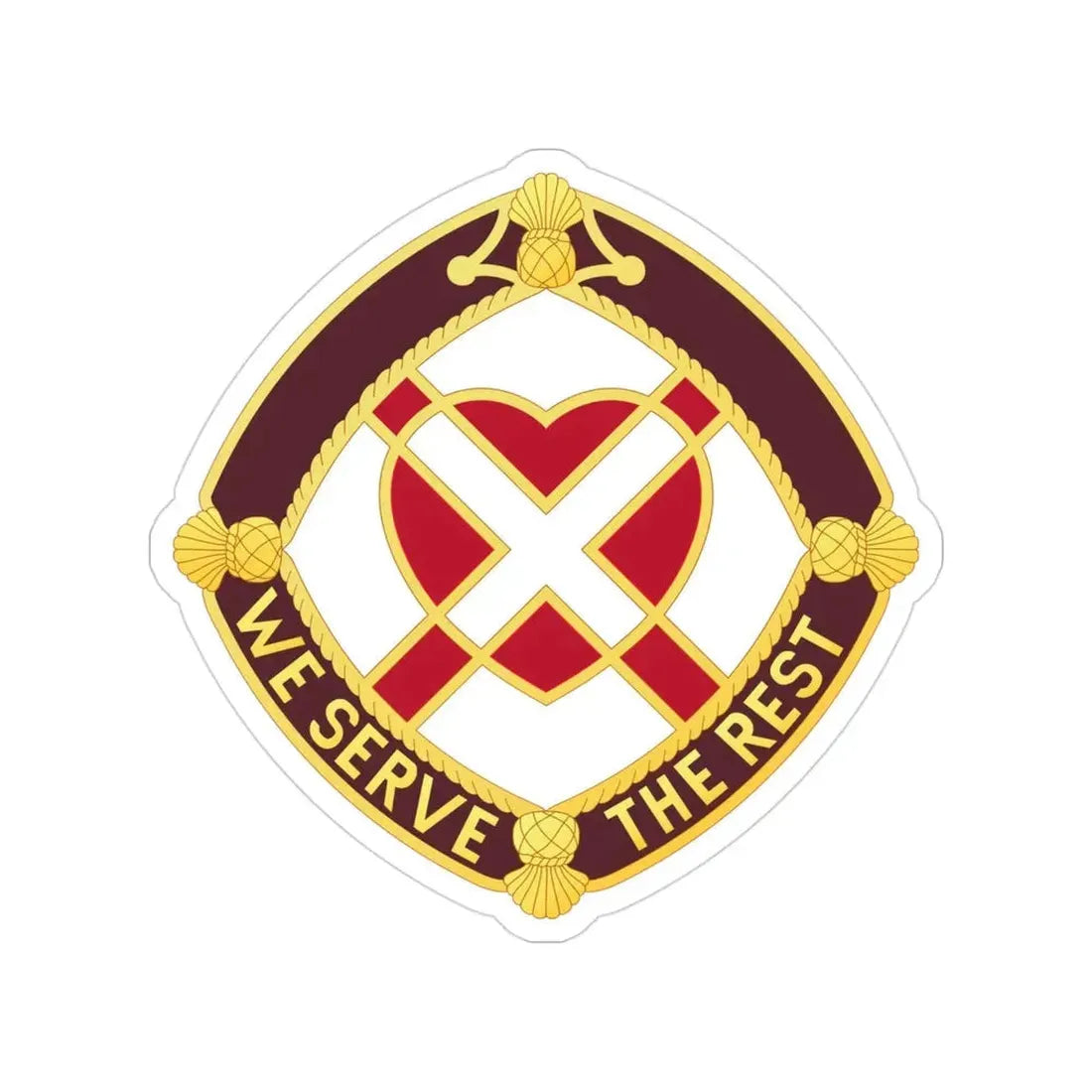 3343 US Hospital (U.S. Army) Transparent STICKER Die-Cut Vinyl Decal - The Sticker Space