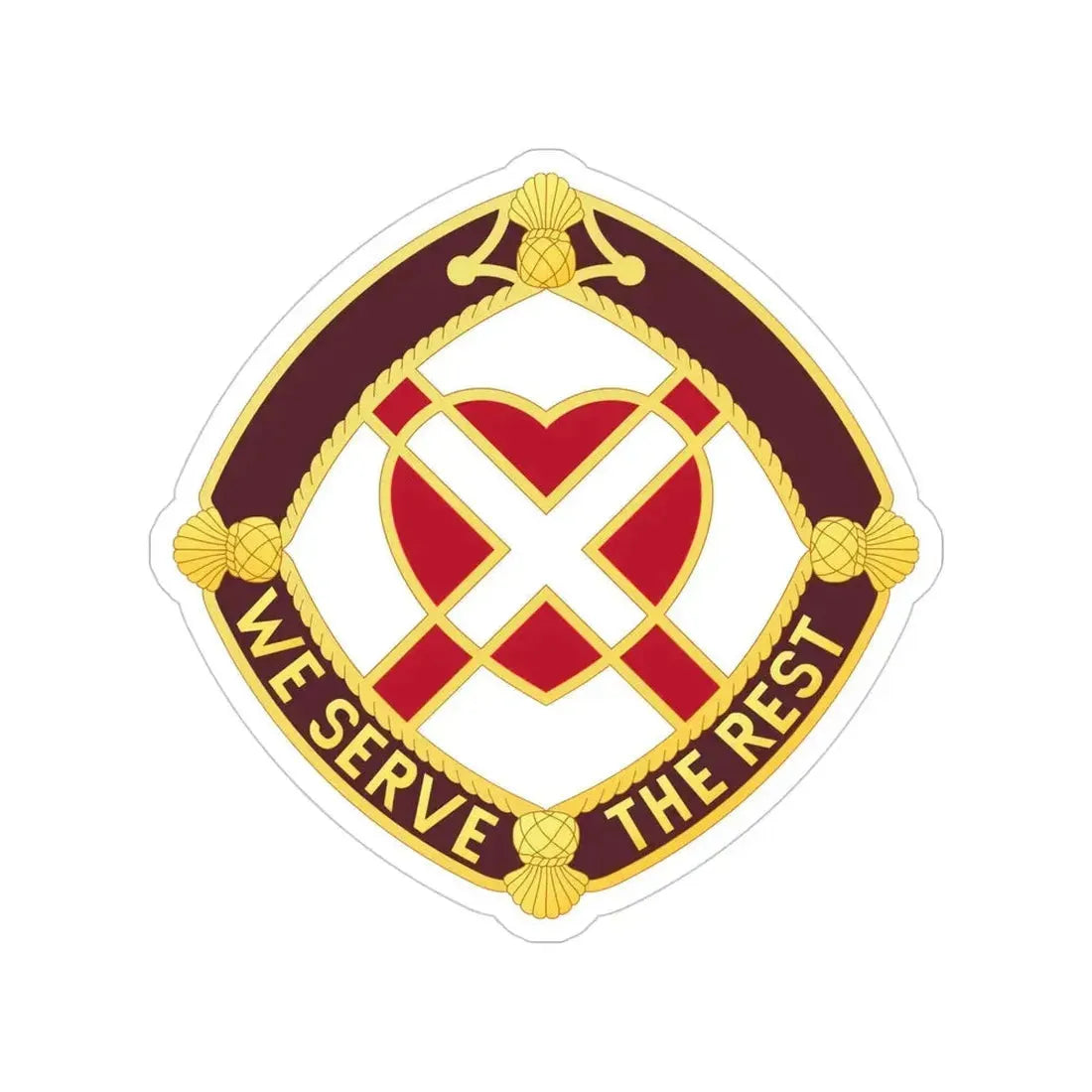 3343 US Hospital (U.S. Army) Transparent STICKER Die-Cut Vinyl Decal - The Sticker Space