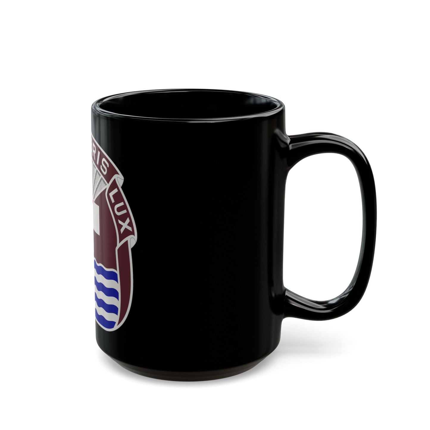 3344 US Hospital (U.S. Army) Black Coffee Mug-The Sticker Space