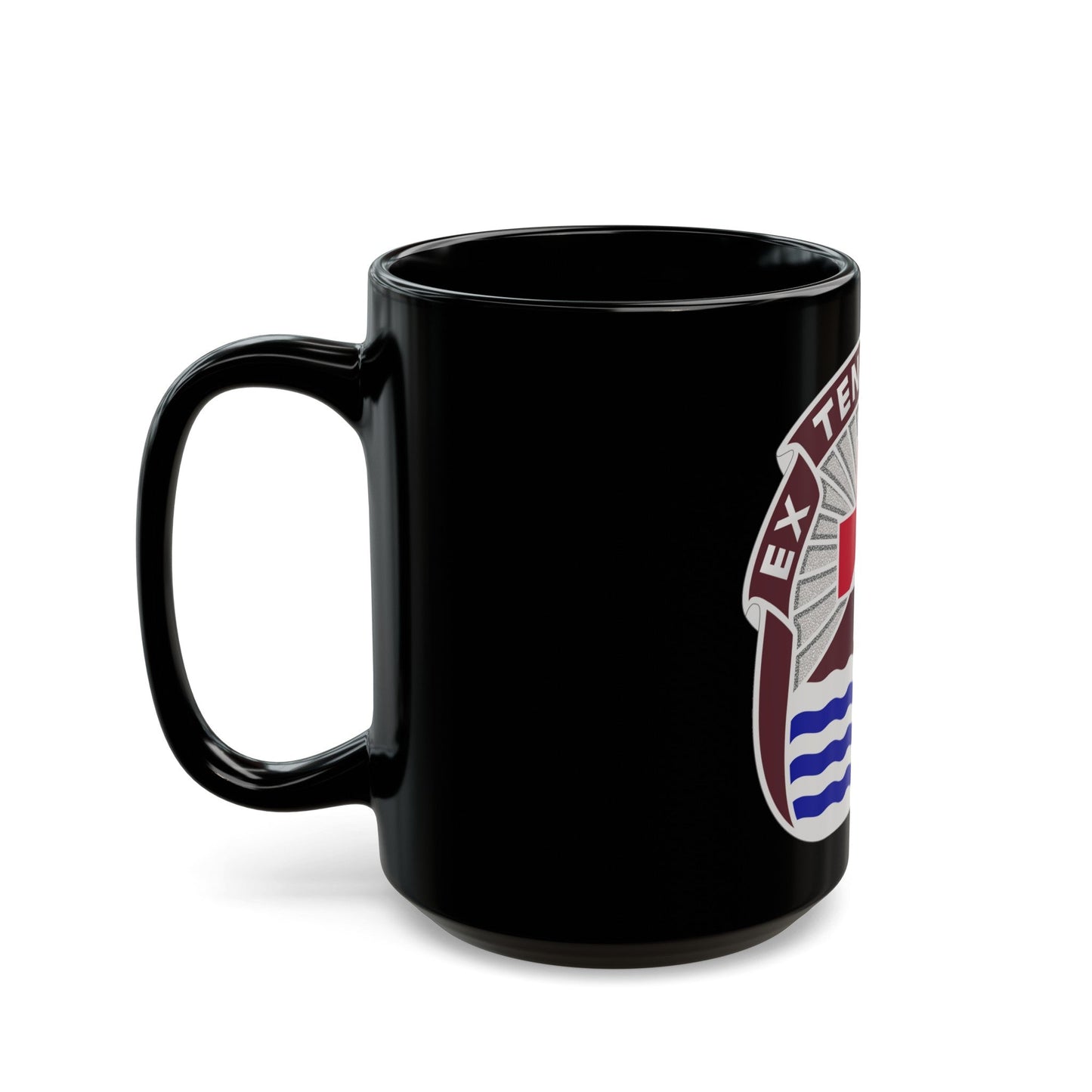 3344 US Hospital (U.S. Army) Black Coffee Mug-The Sticker Space