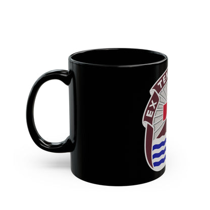 3344 US Hospital (U.S. Army) Black Coffee Mug-The Sticker Space