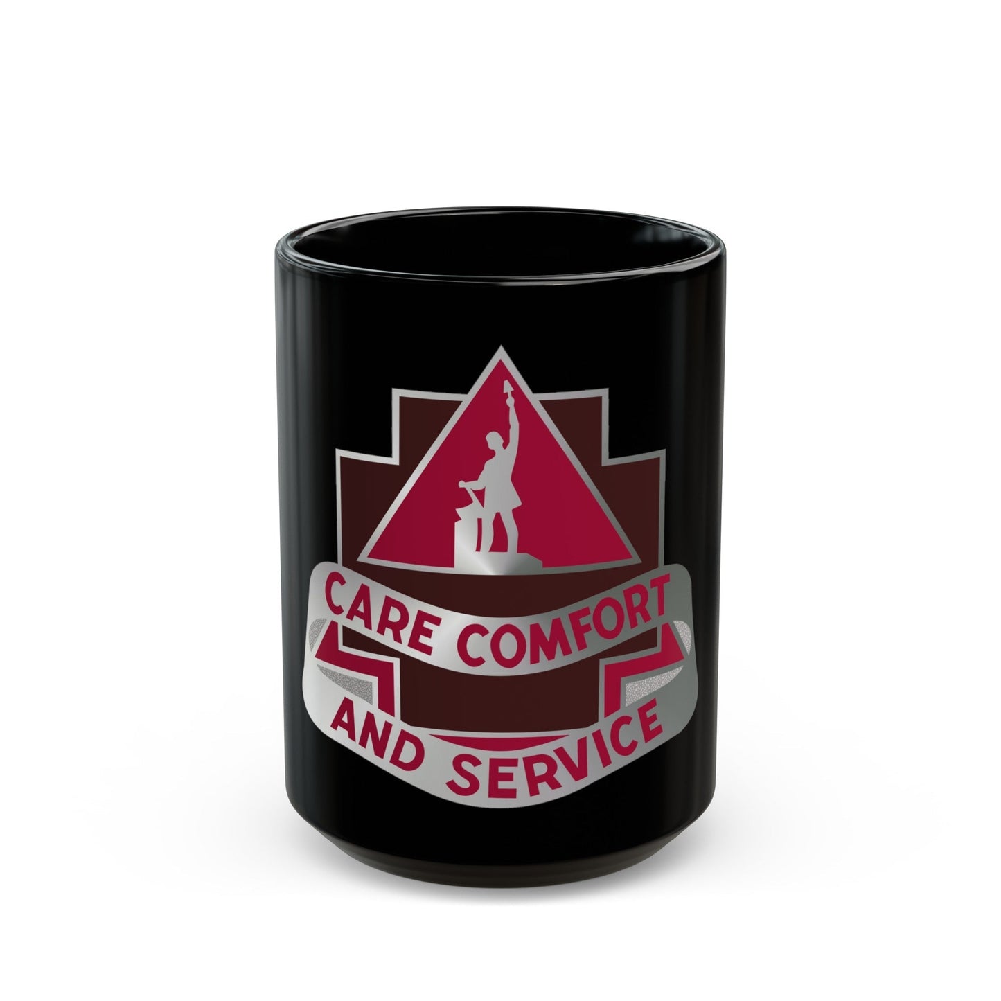 3345 US Hospital (U.S. Army) Black Coffee Mug-15oz-The Sticker Space