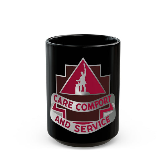 3345 US Hospital (U.S. Army) Black Coffee Mug-15oz-The Sticker Space