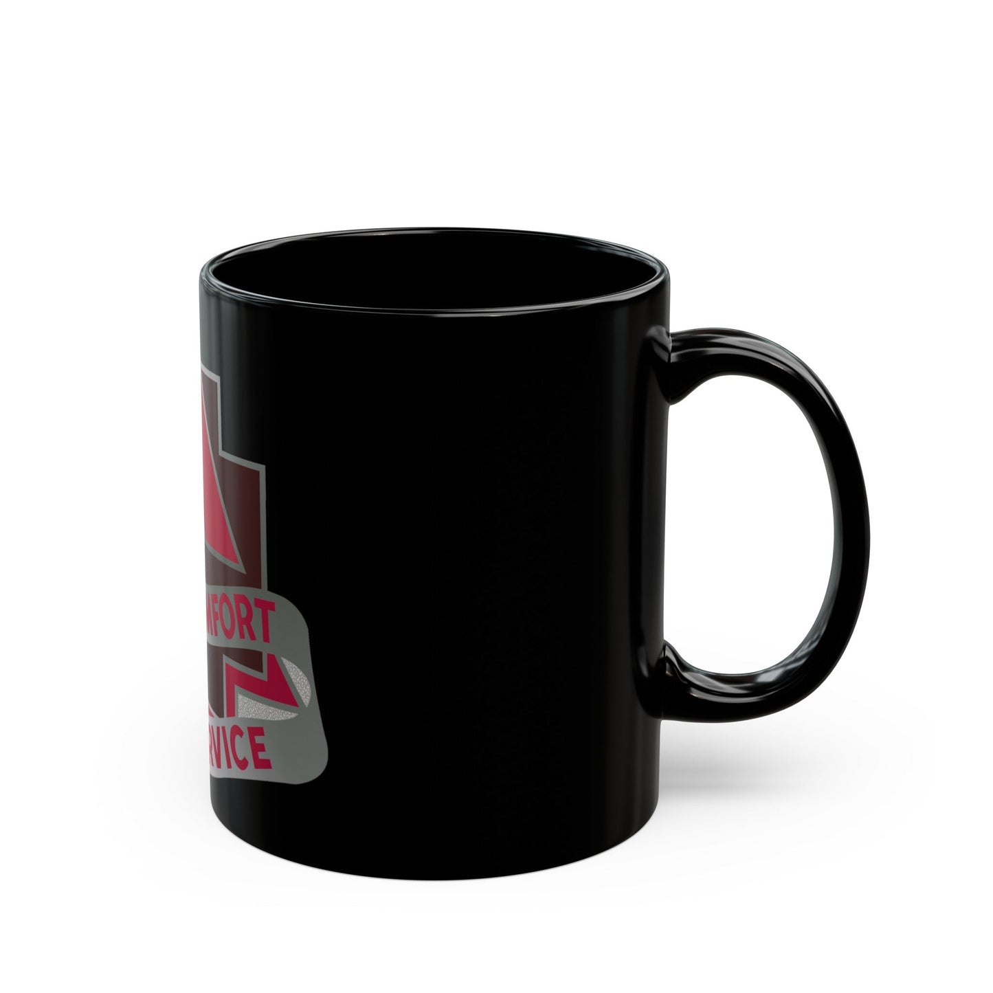 3345 US Hospital (U.S. Army) Black Coffee Mug-The Sticker Space