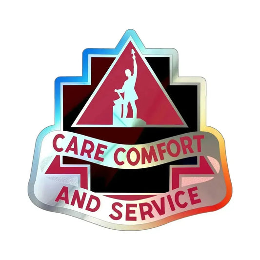 3345 US Hospital (U.S. Army) Holographic STICKER Die-Cut Vinyl Decal 6 Inch Holographic - The Sticker Space