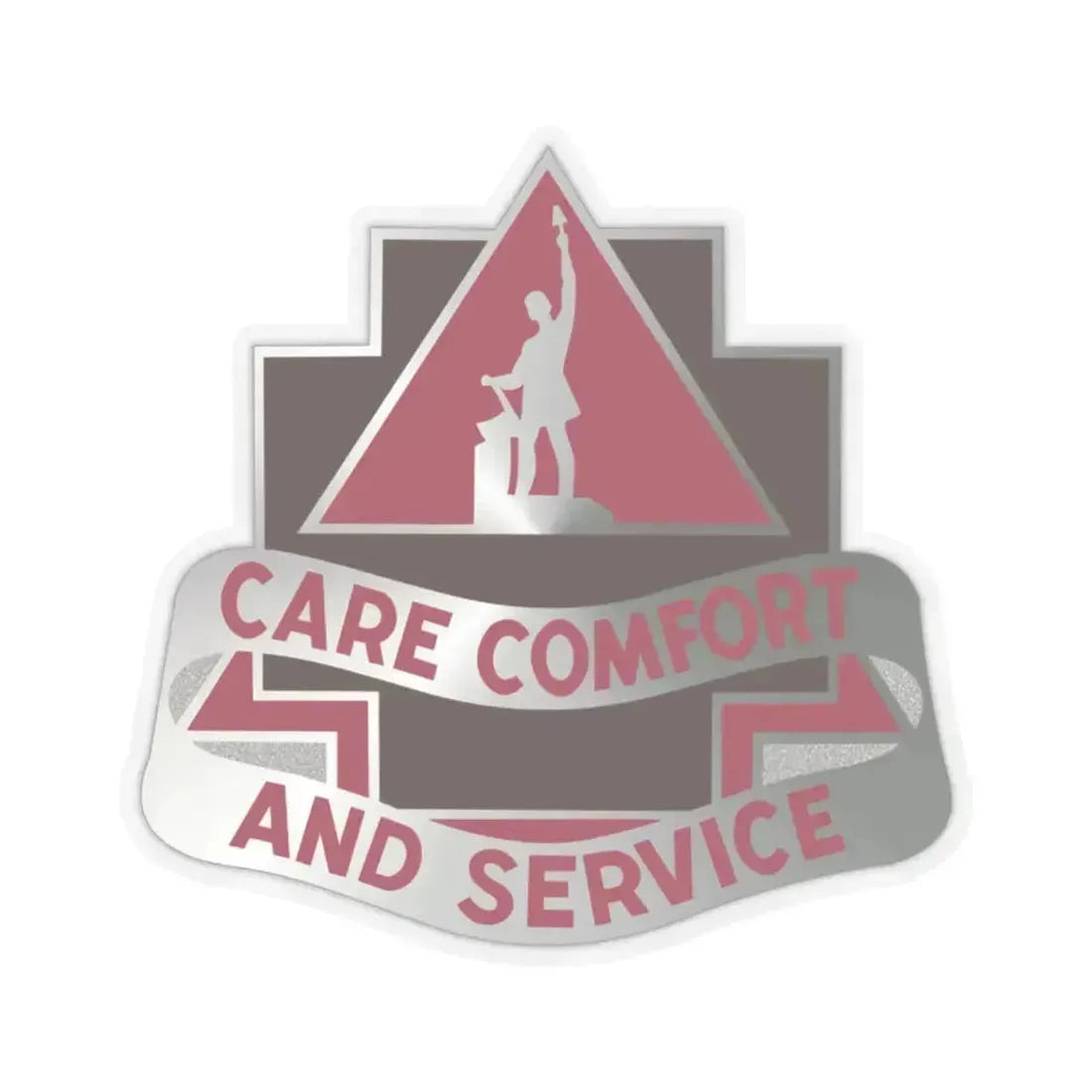 3345 US Hospital (U.S. Army) STICKER Vinyl Kiss-Cut Decal 2 Inch Transparent - The Sticker Space
