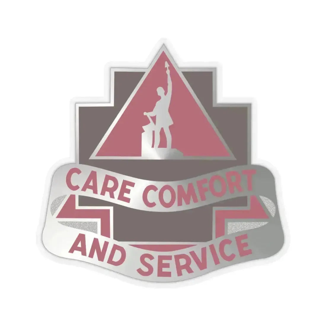 3345 US Hospital (U.S. Army) STICKER Vinyl Kiss-Cut Decal 3 Inch Transparent - The Sticker Space