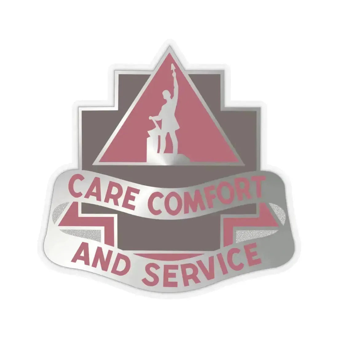 3345 US Hospital (U.S. Army) STICKER Vinyl Kiss-Cut Decal 4 Inch Transparent - The Sticker Space