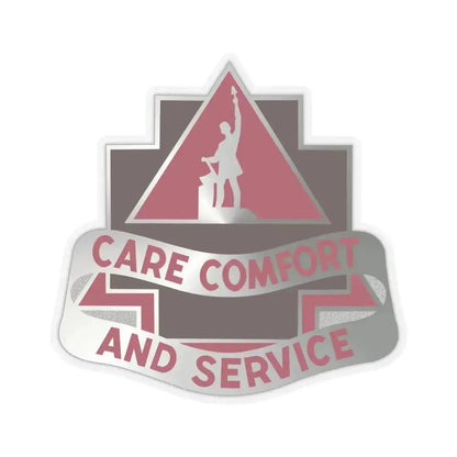 3345 US Hospital (U.S. Army) STICKER Vinyl Kiss-Cut Decal 4 Inch Transparent - The Sticker Space