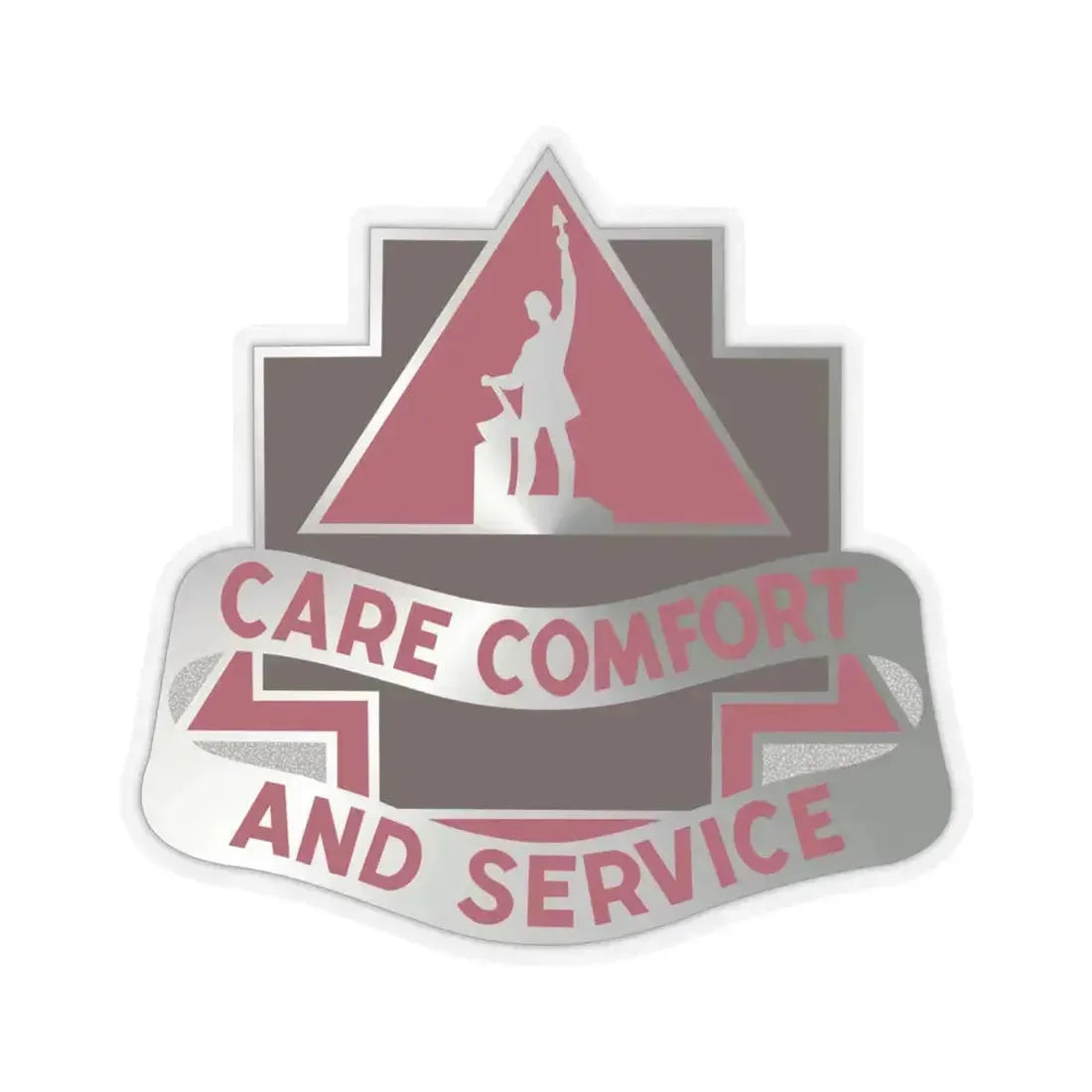 3345 US Hospital (U.S. Army) STICKER Vinyl Kiss-Cut Decal 6 Inch Transparent - The Sticker Space