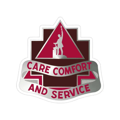 3345 US Hospital (U.S. Army) Transparent STICKER Die-Cut Vinyl Decal 4 Inch - The Sticker Space