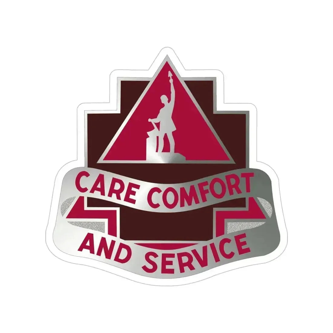3345 US Hospital (U.S. Army) Transparent STICKER Die-Cut Vinyl Decal 5 Inch - The Sticker Space