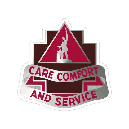 3345 US Hospital (U.S. Army) Transparent STICKER Die-Cut Vinyl Decal 5 Inch - The Sticker Space