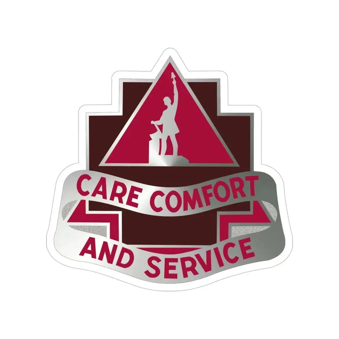 3345 US Hospital (U.S. Army) Transparent STICKER Die-Cut Vinyl Decal - The Sticker Space
