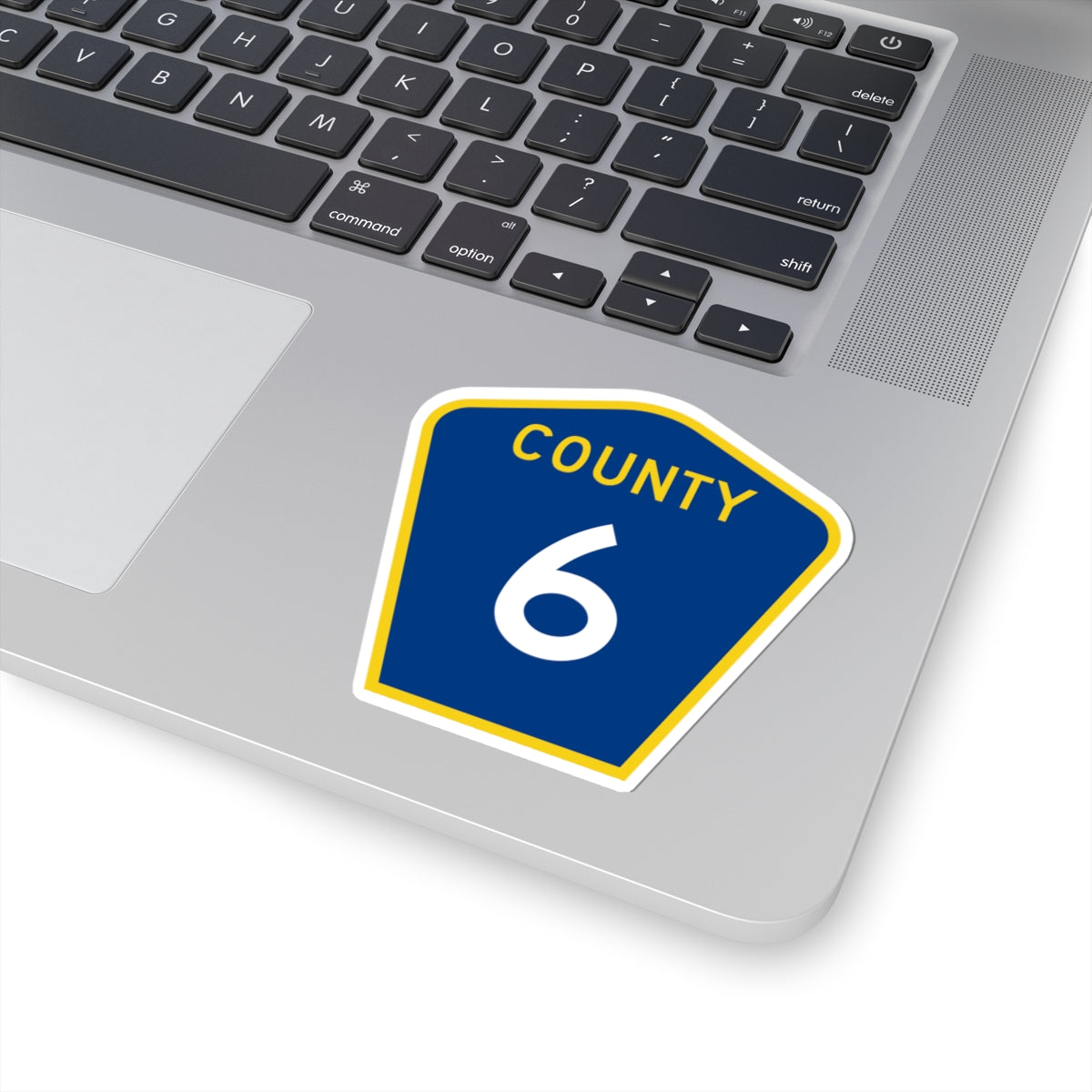 County 6 MN (Minnesota) (Road Sign) STICKER Vinyl Kiss-Cut Decal