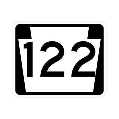PA-122 (Pennsylvania) (Road Sign) STICKER Vinyl Kiss-Cut Decal