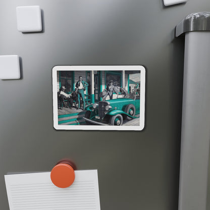 Arrival (Magazine Illustration) Refrigerator Magnet-The Sticker Space